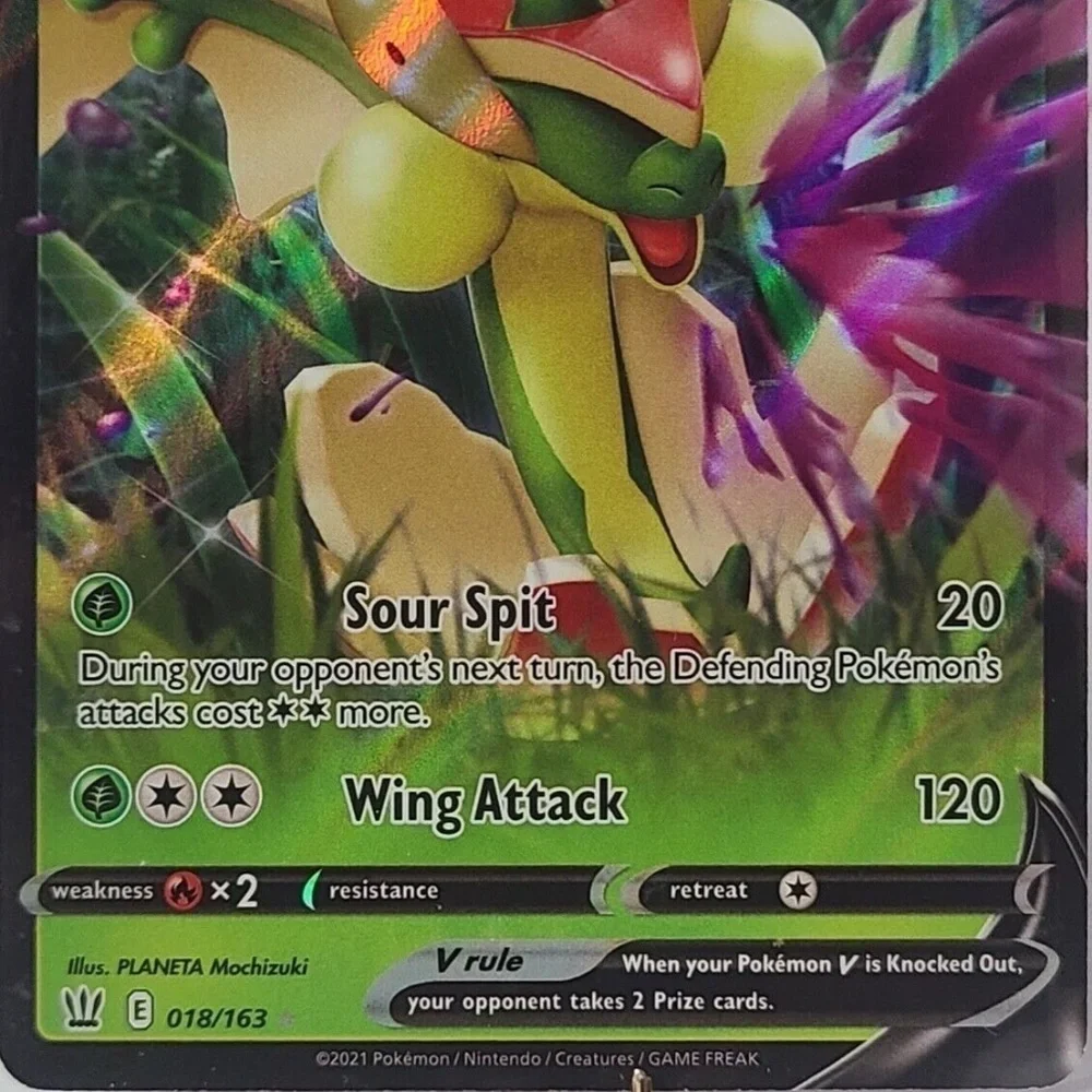 Flapple V 018/163 Battle Styles NM/M Ultra Rare Pokemon